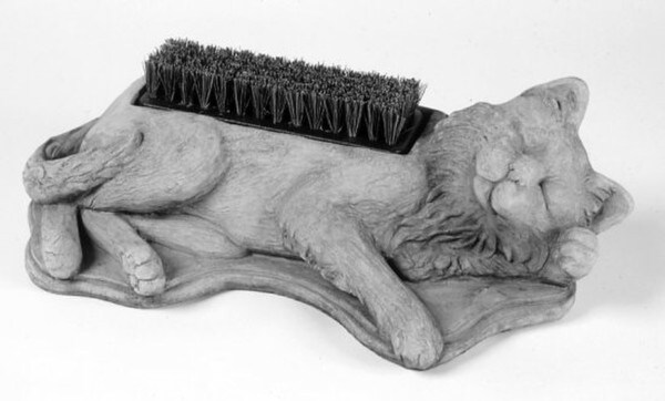 Cat Boot brush Garden Decorative Sculpture Cleans Shoes